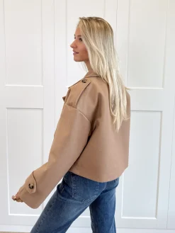 Trenchcoat jas Elena camel