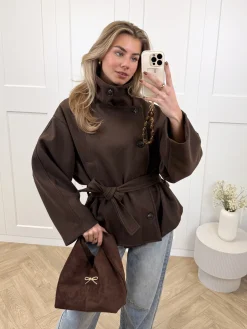 Trenchcoat Leonie bruin