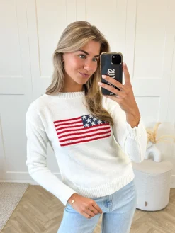 Trui America wit