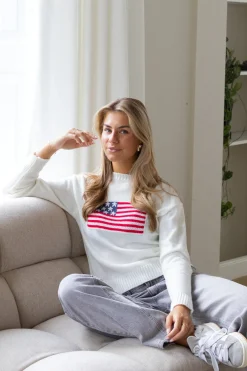 Trui America wit