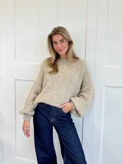 Trui Ella taupe