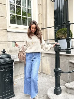 Trui Ella taupe