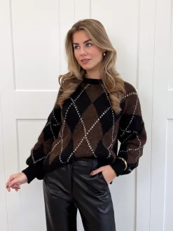 Trui Madelina bruin