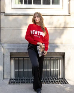 Trui New York 1992 rood