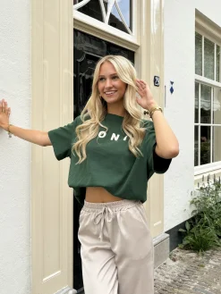 T-shirt Iconic groen