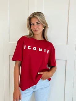 T-shirt Iconic rood