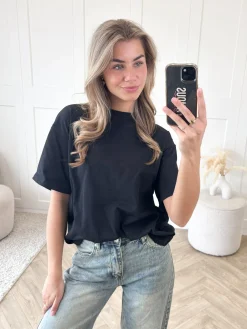 T-shirt New York zwart-wit
