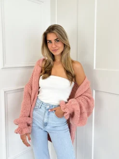 Vest Alix poederroze