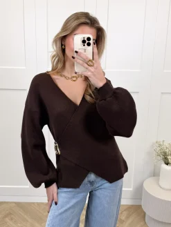 Vest Elara bruin