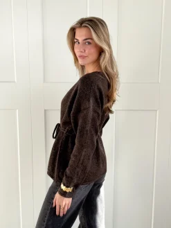 Vest Elina bruin