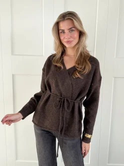 Vest Elina bruin