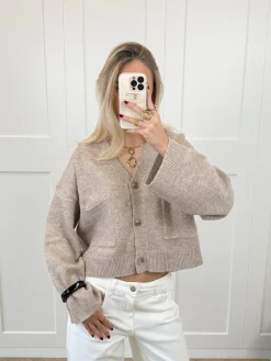 Vest Lena taupe