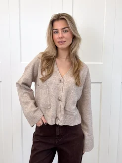 Vest Lena taupe