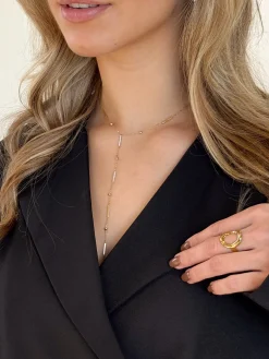 Y-vorm ketting Crystal Glow