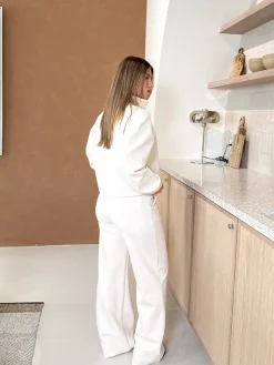 Zipper sweater Elira cremé